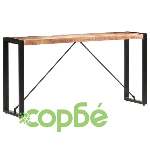 Конзолна маса, 150x35x76 см, мангово дърво масив ➤ топ цена ➤ sorbe.bg