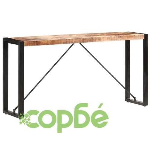 Конзолна маса, 150x35x76 см, мангово дърво масив ➤ топ цена ➤ sorbe.bg