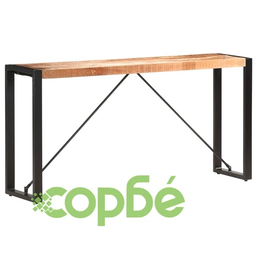 Конзолна маса, 150x35x76 см, мангово дърво масив ➤ топ цена ➤ sorbe.bg