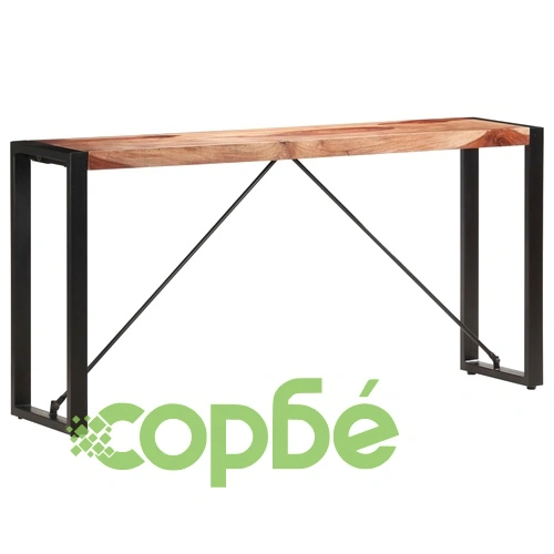 Конзолна маса, 150x35x76 см, акациево дърво масив ➤ топ цена ➤ sorbe.bg