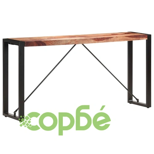 Конзолна маса, 150x35x76 см, акациево дърво масив ➤ топ цена ➤ sorbe.bg