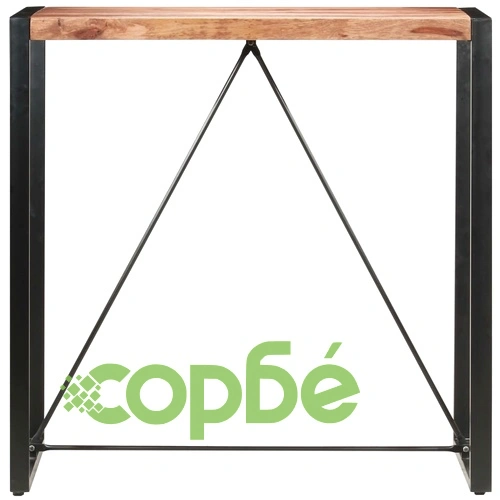 Бар маса, 110x60x110 см, акациево дърво масив ➤ топ цена ➤ sorbe.bg