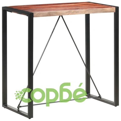 Бар маса, 110x60x110 см, акациево дърво масив ➤ топ цена ➤ sorbe.bg