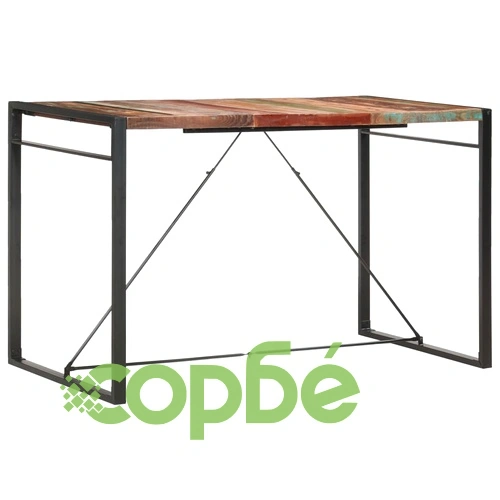 Бар маса, 180x90x110 см, регенерирано дърво масив ➤ топ цена ➤ sorbe.bg