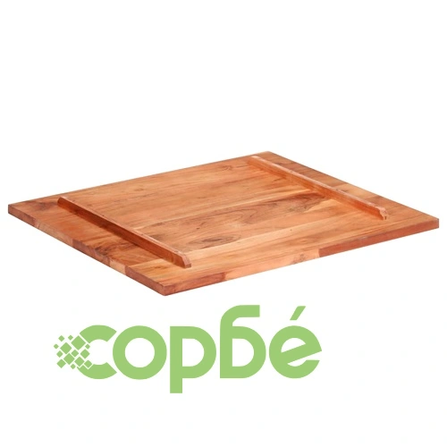 Плот за маса, акациево дърво масив, 25-27 мм, 70x80 cм ➤ топ цена ➤ sorbe.bg