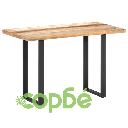 Трапезна маса, 120x60x76 см, регенерирано дърво масив ➤ топ цена ➤ sorbe.bg