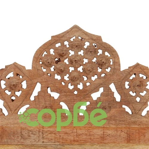 Ръчно резбован параван, 3 панела, 120x165 cм, манго масив ➤ топ цена ➤ sorbe.bg