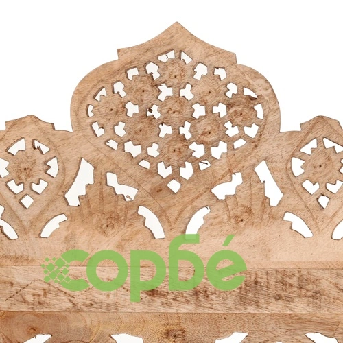 Ръчно резбован параван, 5 панела, 200x165 cм, манго масив ➤ топ цена ➤ sorbe.bg