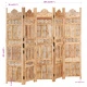 Ръчно резбован параван, 5 панела, 200x165 cм, манго масив