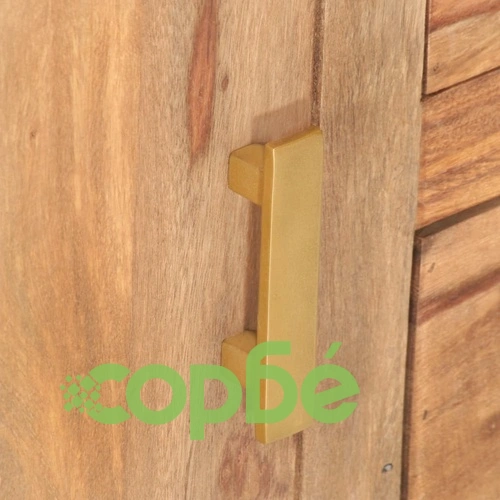 ТВ шкаф, 90x35x50 см, шишамово дърво масив ➤ топ цена ➤ sorbe.bg