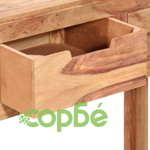 Конзолна маса, 110x35x75 см, шишамово дърво масив ➤ топ цена ➤ sorbe.bg