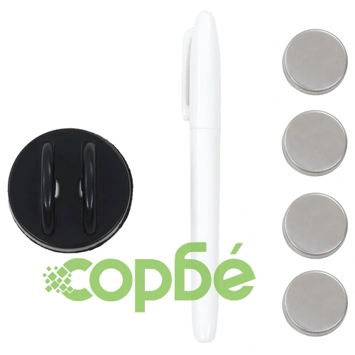 Магнитна дъска за стенен монтаж, стъкло, 50x50 см ➤ топ цена ➤ sorbe.bg