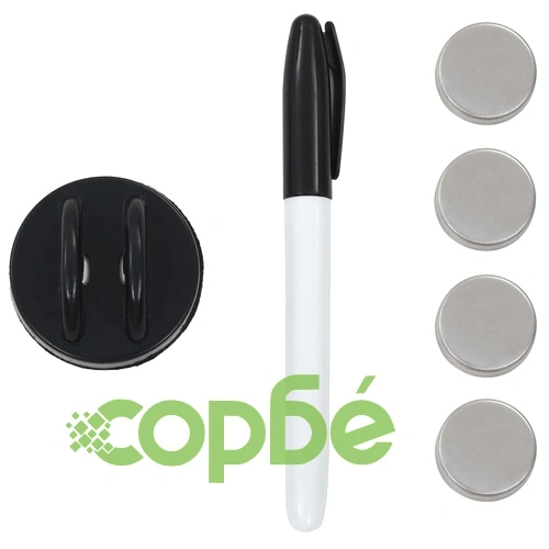 Магнитна дъска за стенен монтаж, стъкло, 40x40 см ➤ топ цена ➤ sorbe.bg