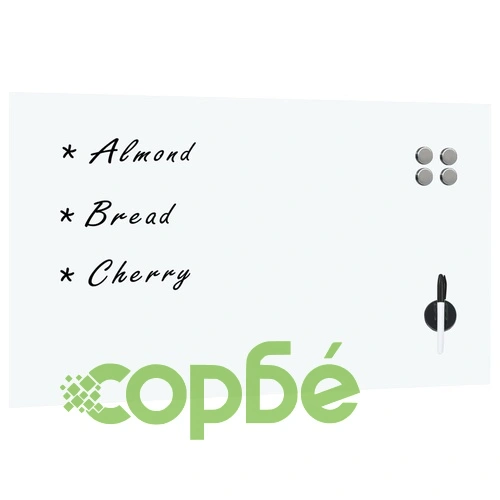 Магнитна дъска за стенен монтаж, стъкло, 120x60 см ➤ топ цена ➤ sorbe.bg