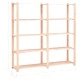 5-етажен стелаж, 170x38x170 см, бор масив, 500 кг