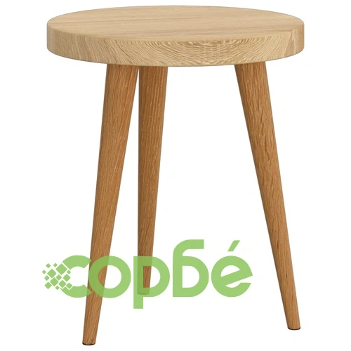 Комплект помощни масички от 3 части светлокафяв МДФ и желязо ➤ топ цена ➤ sorbe.bg