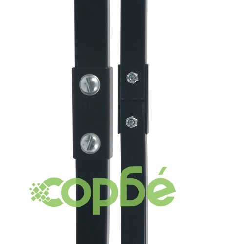 Стойка за дърва, черна, 80x25x100 см, стомана  ➤ топ цена ➤ sorbe.bg