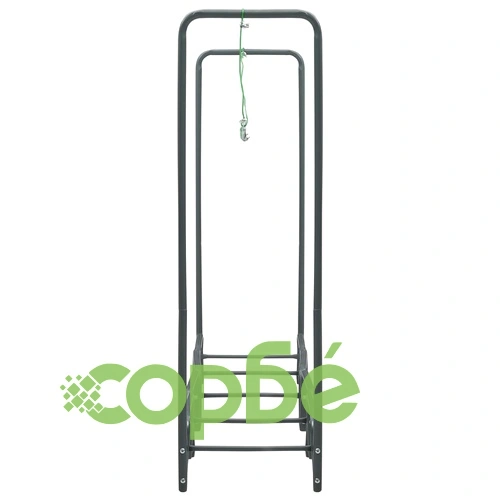 Стойка за дърва, антрацит, 240x35x120 см, стомана  ➤ топ цена ➤ sorbe.bg