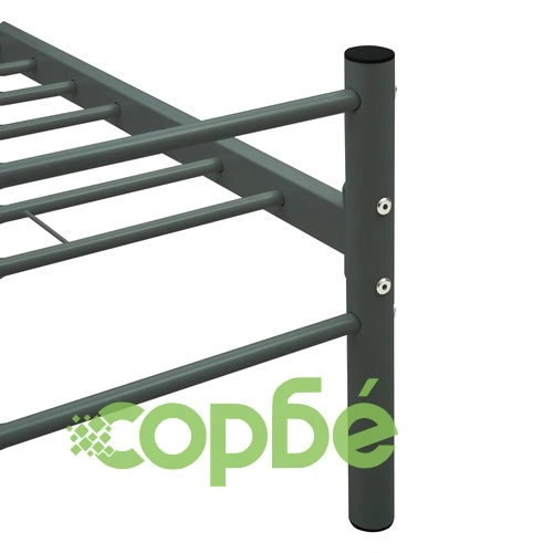 Рамка за легло, сива, метал, 160x200 см ➤ топ цена ➤ sorbe.bg