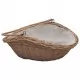 286987  Firewood Basket with Handle 57x46,5x52 cm Brown Willow