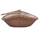 286987  Firewood Basket with Handle 57x46,5x52 cm Brown Willow