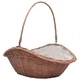 286988  Firewood Basket with Handle 60x44x55 cm Natural Willow