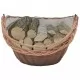 286988  Firewood Basket with Handle 60x44x55 cm Natural Willow