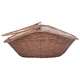 286988  Firewood Basket with Handle 60x44x55 cm Natural Willow