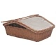 286989  Firewood Basket with Handle 61,5x46,5x58 cm Brown Willow