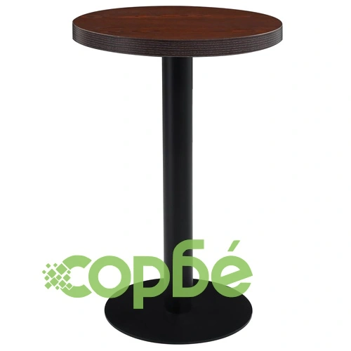 Бистро маса, тъмнокафява, 50 см, МДФ ➤ топ цена ➤ sorbe.bg