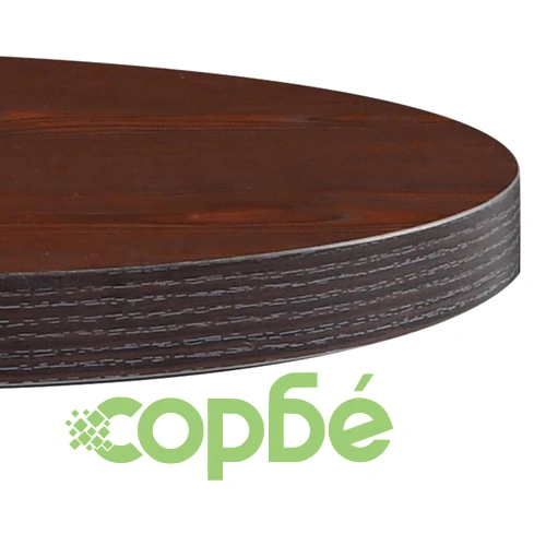 Бистро маса, тъмнокафява, 50 см, МДФ ➤ топ цена ➤ sorbe.bg