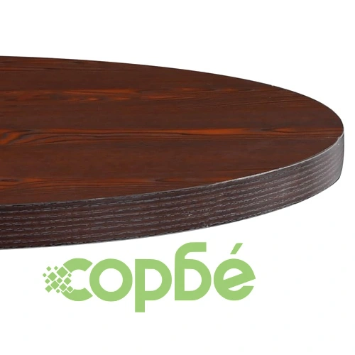 Бистро маса, тъмнокафява, 80 см, МДФ ➤ топ цена ➤ sorbe.bg