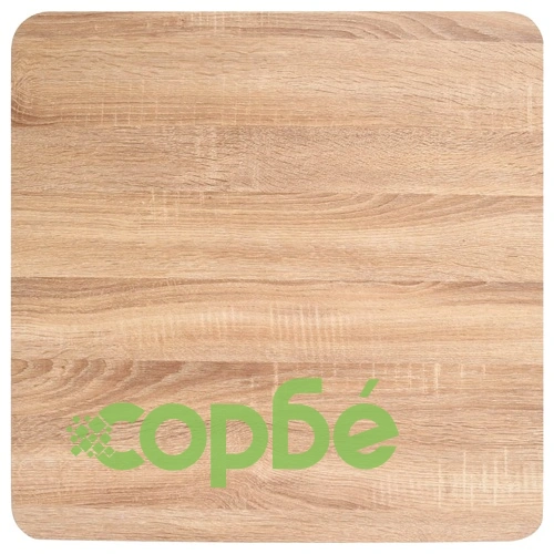 Бистро маса, светлокафява, 60x60 см, МДФ ➤ топ цена ➤ sorbe.bg