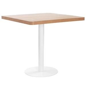 Бистро маса, светлокафява, 80x80 см, МДФ