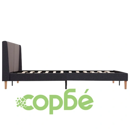 Рамка за легло, таупе, текстил, 160x200 см ➤ топ цена ➤ sorbe.bg