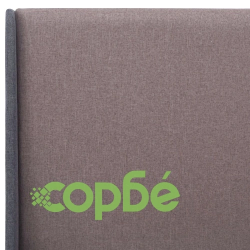 Рамка за легло, таупе, текстил, 160x200 см ➤ топ цена ➤ sorbe.bg