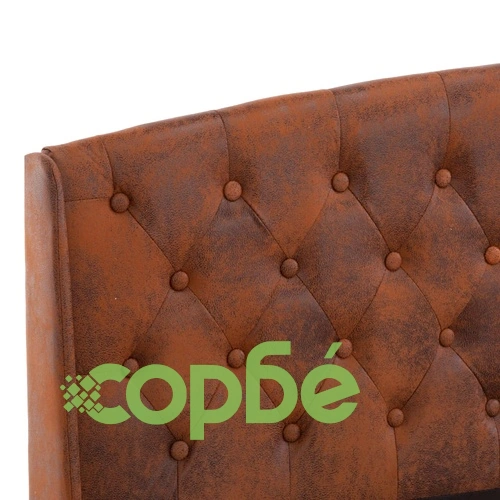 Рамка за легло, кафява, изкуствен велур, 160x200 см ➤ топ цена ➤ sorbe.bg