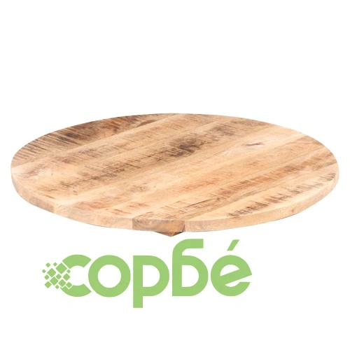 Плот за маса, мангово дърво масив, кръгъл, 25-27 мм, 80 cм ➤ топ цена ➤ sorbe.bg