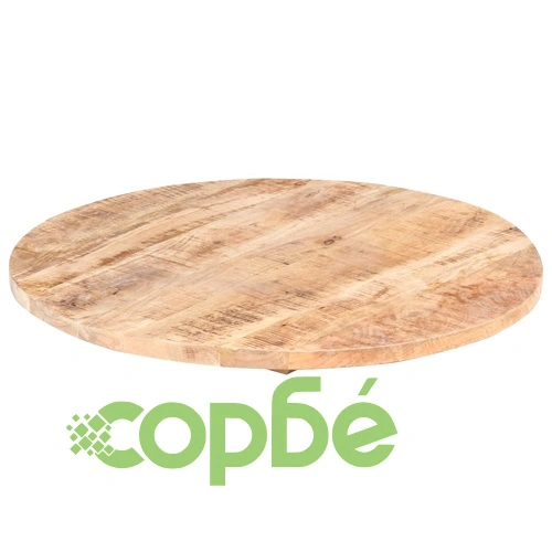 Плот за маса, мангово дърво масив, кръгъл, 25-27 мм, 80 cм ➤ топ цена ➤ sorbe.bg