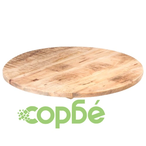 Плот за маса, мангово дърво масив, кръгъл, 25-27 мм, 80 cм ➤ топ цена ➤ sorbe.bg