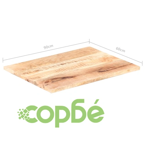 Плот за маса, мангово дърво масив, 25-27 мм, 90x60 cм ➤ топ цена ➤ sorbe.bg