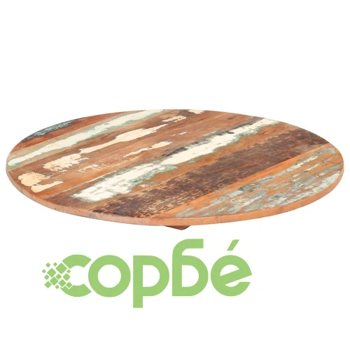 Кръгъл плот за маса, 40 см, 15-16 мм, регенерирано дърво масив ➤ топ цена ➤ sorbe.bg