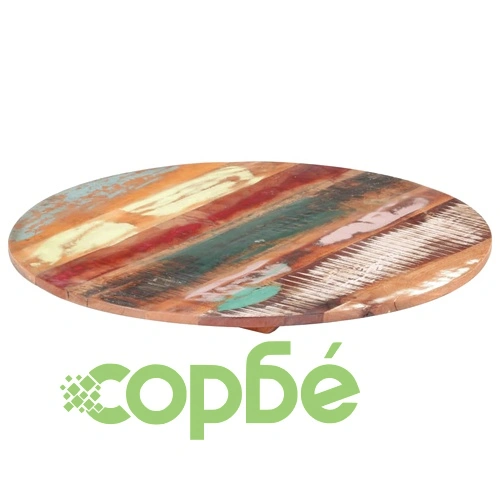 Кръгъл плот за маса, 40 см, 15-16 мм, регенерирано дърво масив ➤ топ цена ➤ sorbe.bg