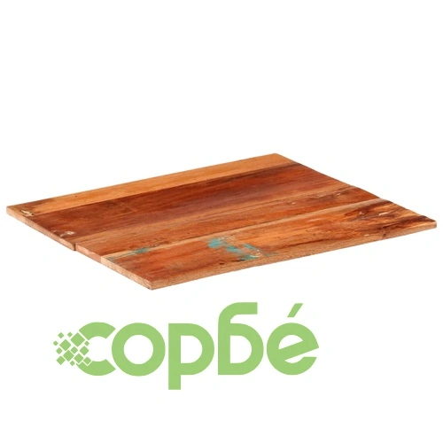 Квадратен плот за маса, 60x60 см, 15-16 мм, регенериран масив ➤ топ цена ➤ sorbe.bg