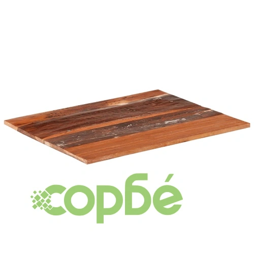 Правоъгълен плот за маса, 60x70 см, 15-16 мм, регенериран масив ➤ топ цена ➤ sorbe.bg
