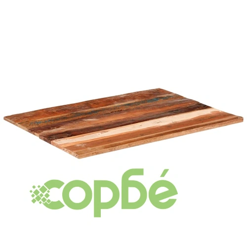 Правоъгълен плот за маса, 60x80 см, 15-16 мм, регенериран масив ➤ топ цена ➤ sorbe.bg