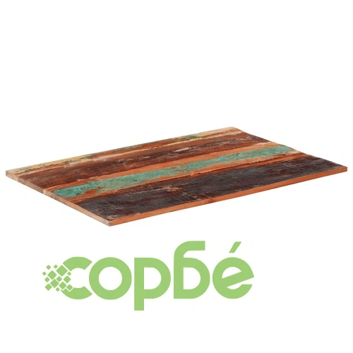 Правоъгълен плот за маса, 60x90 см, 15-16 мм, регенериран масив ➤ топ цена ➤ sorbe.bg