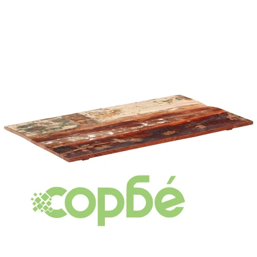 Правоъгълен плот за маса 60x100 см 15-16 мм регенериран масив ➤ топ цена ➤ sorbe.bg