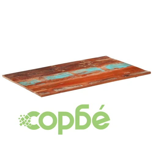 Правоъгълен плот за маса 60x100 см 15-16 мм регенериран масив ➤ топ цена ➤ sorbe.bg