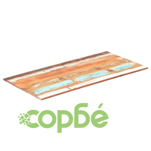 Правоъгълен плот за маса 60x120 см 15-16 мм регенериран масив ➤ топ цена ➤ sorbe.bg